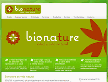 Tablet Screenshot of ecologicosbionature.com